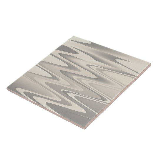 Wellen mit weißer Farbstruktur Fliese (Seite)