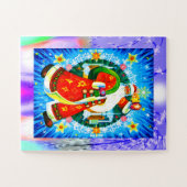 Wellen nach Santa Puzzle (Horizontal)