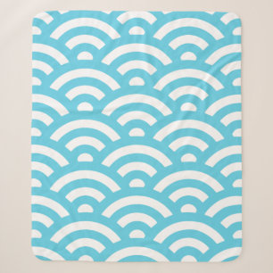 Wellen Ozeanblau Sherpadecke