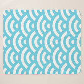 Wellen Ozeanblau Sherpadecke (Vorderseite (Horizontal))