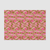 Wellen-Pink-Gold-GEWEBE-PAPIER Seidenpapier (Vorderseite)