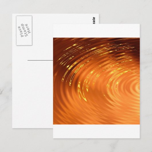Wellen Postkarte (Vorne/Hinten)