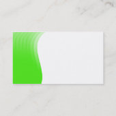 Wellen-Rand - Grün Visitenkarte (Rückseite)
