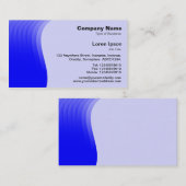 Wellen-Rand v2 - Blau Visitenkarte (Vorne/Hinten)