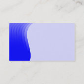 Wellen-Rand v2 - Blau Visitenkarte (Rückseite)