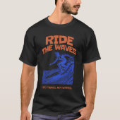 Wellen reiten T-Shirt (Vorderseite)