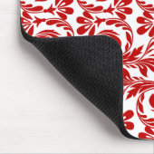 Wellen, roter weißer Computermousepad Mousepad (Ecke)