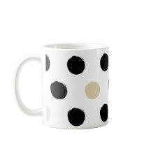 💫 Wellen: runder Polka-Muster-Tasse