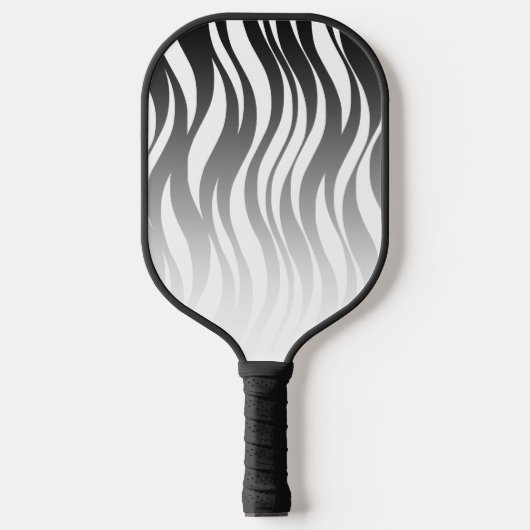 Wellen - Schwarzer Gradient Pickleball Schläger (Vorderseite)