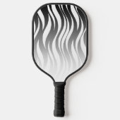 Wellen - Schwarzer Gradient Pickleball Schläger (Rückseite)