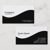 Wellen Schwarzweiss machen - Visitenkarte (Vorne/Hinten)