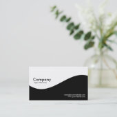 Wellen Schwarzweiss machen - Visitenkarte (Stehend Vorderseite)