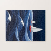 Wellen segeln - Schönes Abenteuer Puzzle (Horizontal)