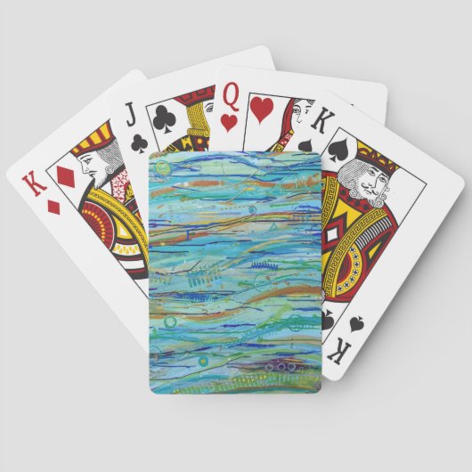 Wellen spielen Karten Spielkarten (Rückseite)