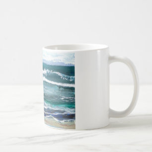 Wellen-Strand-Geschenke des Krickets des Meer- Kaffeetasse