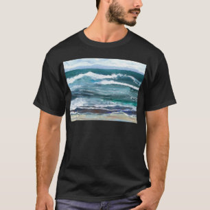 Wellen-Strand-Geschenke des Krickets des Meer- T-Shirt