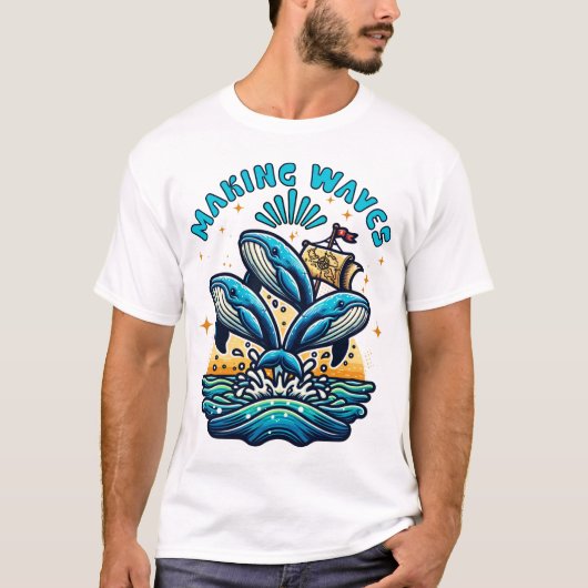 Wellen T-Shirt (Vorderseite)