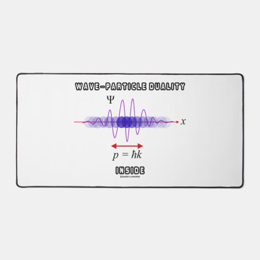 Wellen-Teilchen-Dualität innerhalb des Grundsatzes Schreibtischunterlage (Vorderseite)