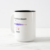 Wellen-Teilchen-Dualität innerhalb des Grundsatzes Zweifarbige Tasse (Vorderseite Links)