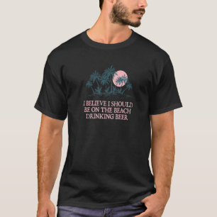 Wellen treffen Ihre Füße Sand sein Seebad Sommer T-Shirt