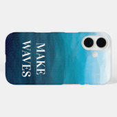 Wellen, türkisfarbenes Blue Sea Phone Case, Ozean Case-Mate iPhone Hülle (Rückseite (Horizontal))