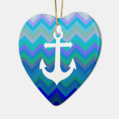 Wellen u. Anker Keramikornament (Links)