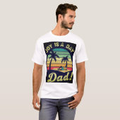 Wellen und Erinnerungen mit Vater herstellen T-Shirt (Vorne ganz)