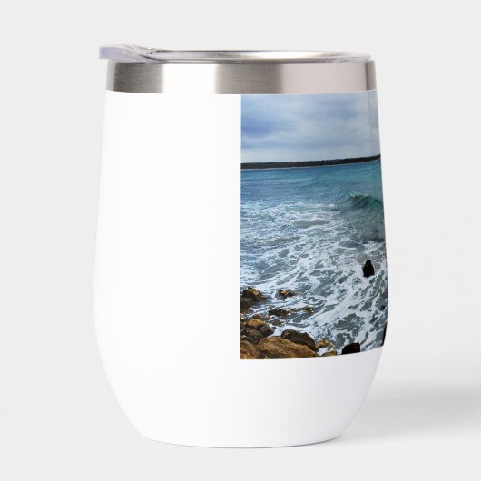 Wellen und Fischerboote im Meer, (Rechts)