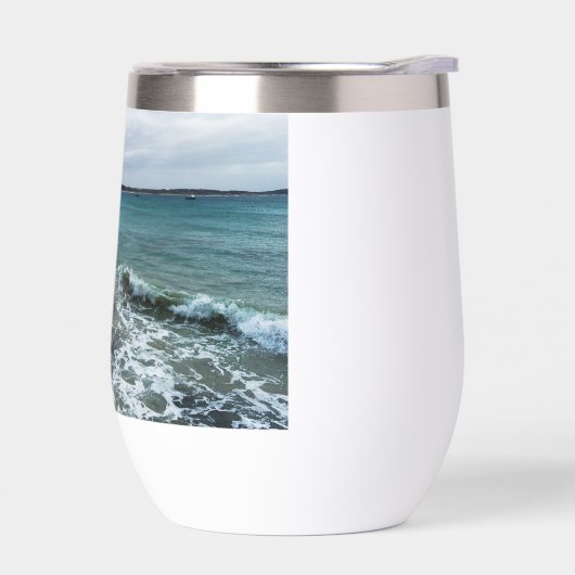 Wellen und Fischerboote im Meer, (Links)