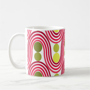 Wellen und Kreise Kaffeetasse