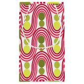 Wellen und Kreise Kleine Geschenktüte (Rückseite)