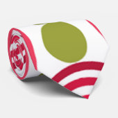 Wellen und Kreise Krawatte (Gerollt)