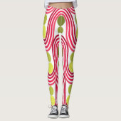 Wellen und Kreise Leggings (Vorderseite)