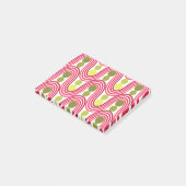 Wellen und Kreise Post-it Klebezettel (angewinkelt)