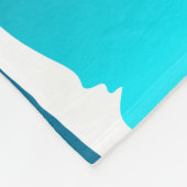 Wellen und Palmen Fleecedecke (Ecke)