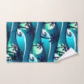 Wellen und Palmen Handtuch (Handtuch)