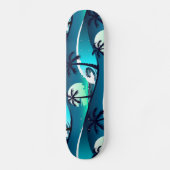 Wellen und Palmen Skateboard (Vorderseite)