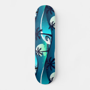Wellen und Palmen Skateboard