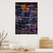 Wellen und Partikel Poster (Küche)