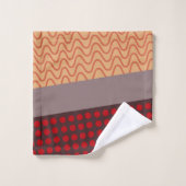 Wellen und Regen Badhandtuch Set (Waschlappen)