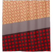 Wellen und Regen Duschvorhang (Vorderseite)