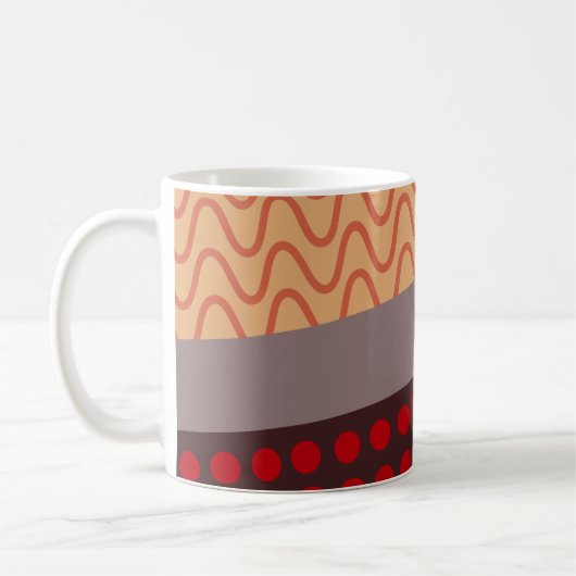 Wellen und Regen Kaffeetasse (Links)