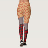 Wellen und Regen Leggings (Rückseite)