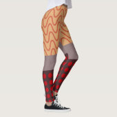 Wellen und Regen Leggings (Rechts)