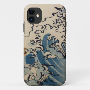 Wellen und Vögel, c.1825 (Farbewoodblock Druck) Case-Mate iPhone Hülle