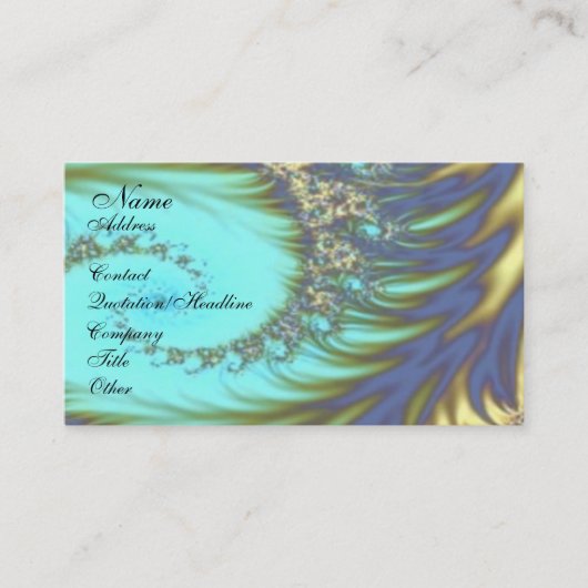 Wellen Visitenkarte (Vorderseite)