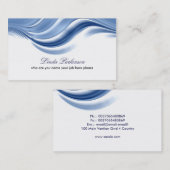 Wellen-Visitenkarteentwurf Visitenkarte (Vorne/Hinten)