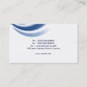 Wellen-Visitenkarteentwurf Visitenkarte (Rückseite)