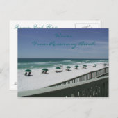 Wellen vom Rosemary Beach Postkarte (Vorne/Hinten)
