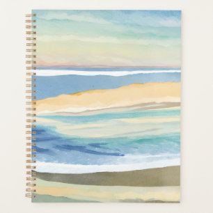 Wellen von Blau   Ozean Strand Wasserfarbe Planer